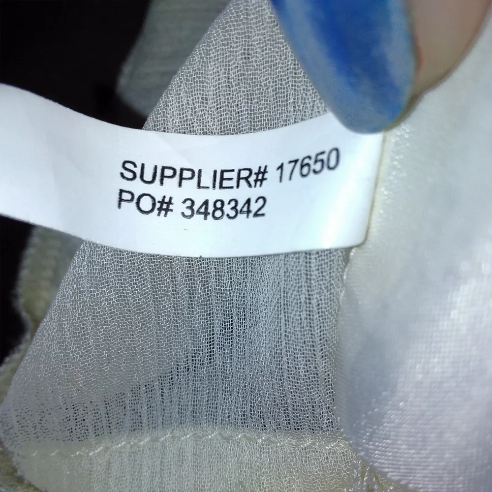 Denim & Supply Ralph Lauren Semi Sheer Cream Color Tie Waist Detail Cami… - Picture 10 of 10